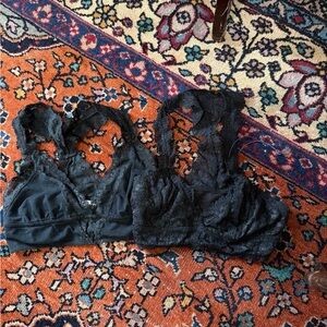 Talula /Abound Black Lace Bralette Set